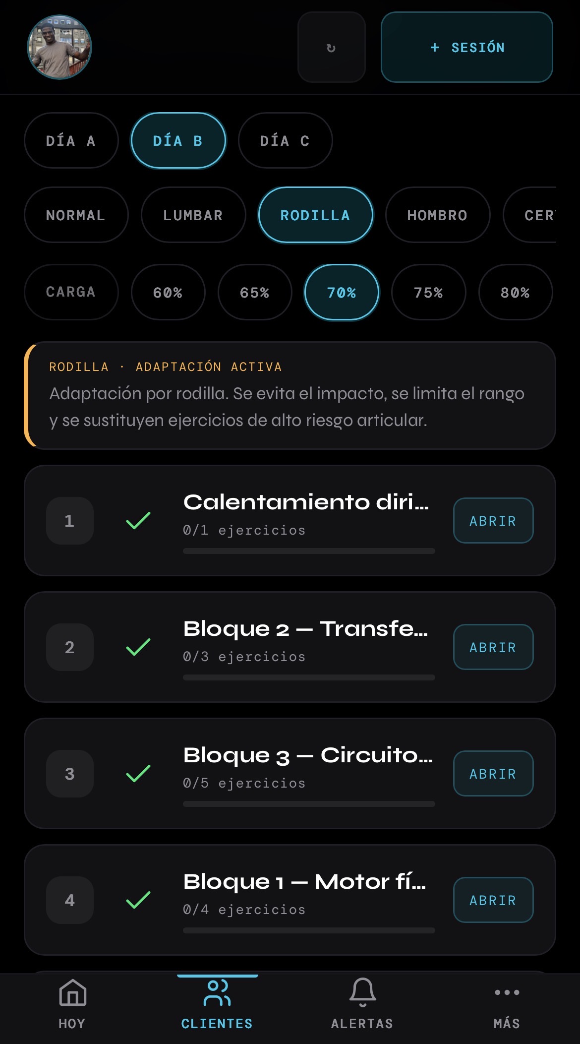 AB SYSTEM — Bloque 3 Circuito Clinch-Fitness con remo en postura de lucha, woodchop y pummeling